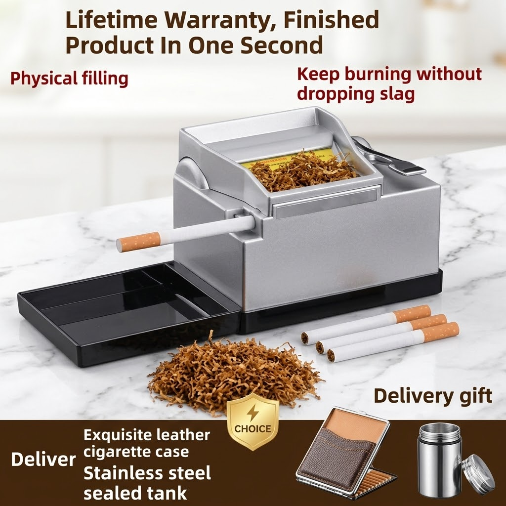 Leatherwork Roller - Electric Cigarette Rolling Machine 6.5mm 8mm