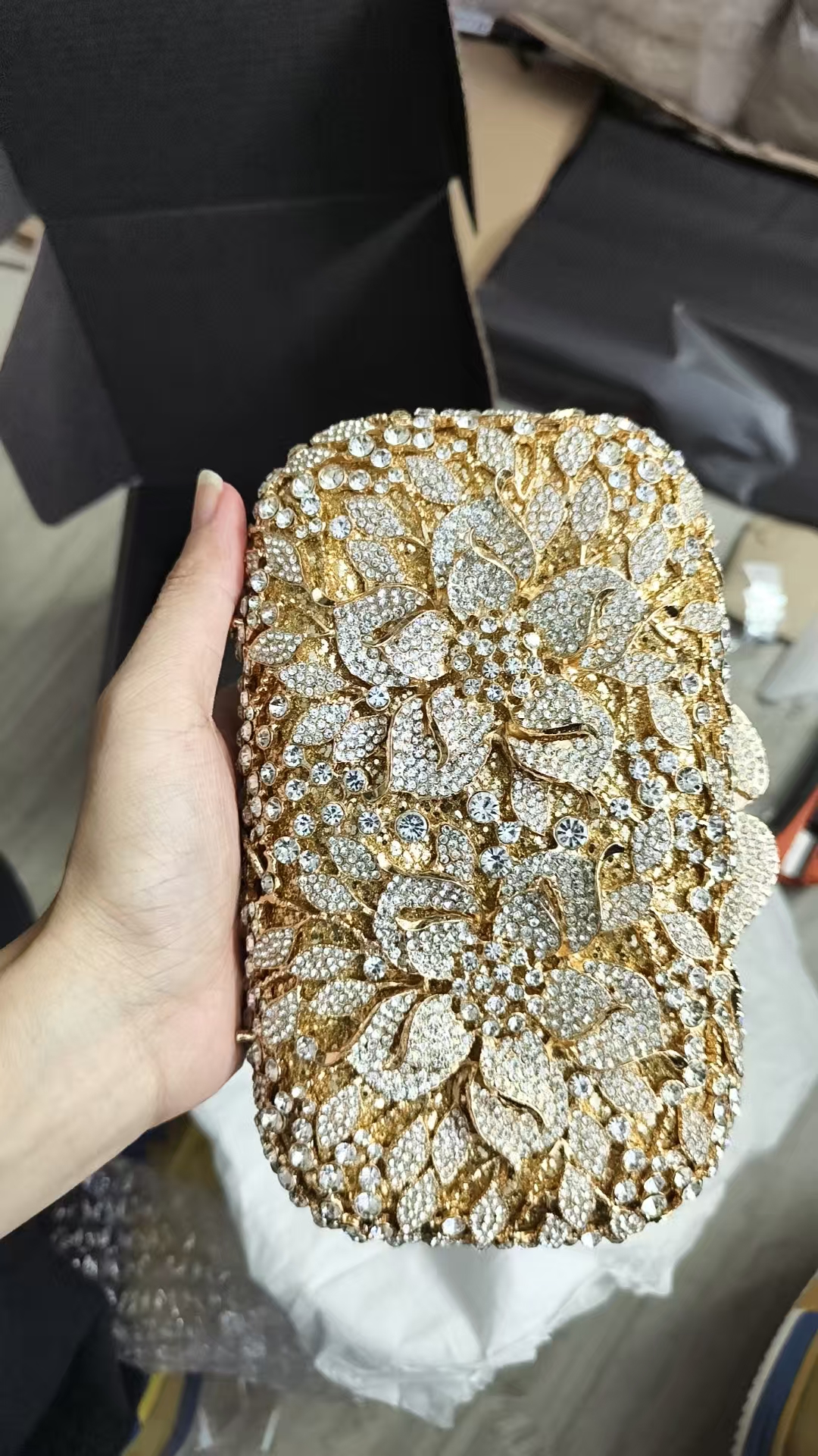 New Rhinestone Clutch Purse Wo - Leatherwork Wallet review and price