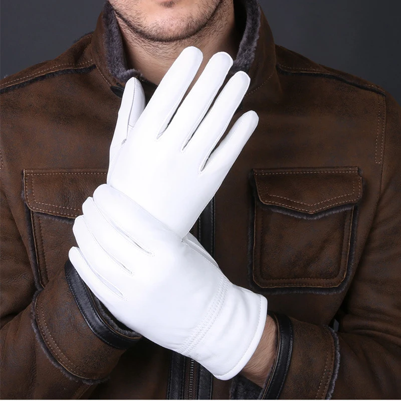 2025 Winter Genuine Leather Wh - Leather Work Winter Gloves review and price