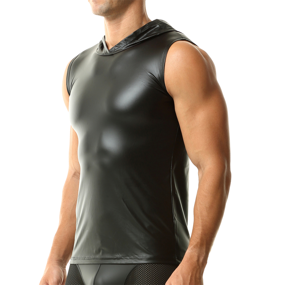 Size M-XL Bodybuilding Mens PU - Leather Work Vest review and price