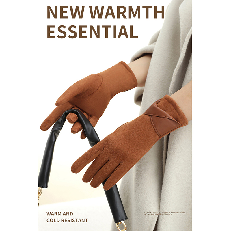 1 Pair Suede Gloves For Women  - Leather Work Winter Gloves review and price