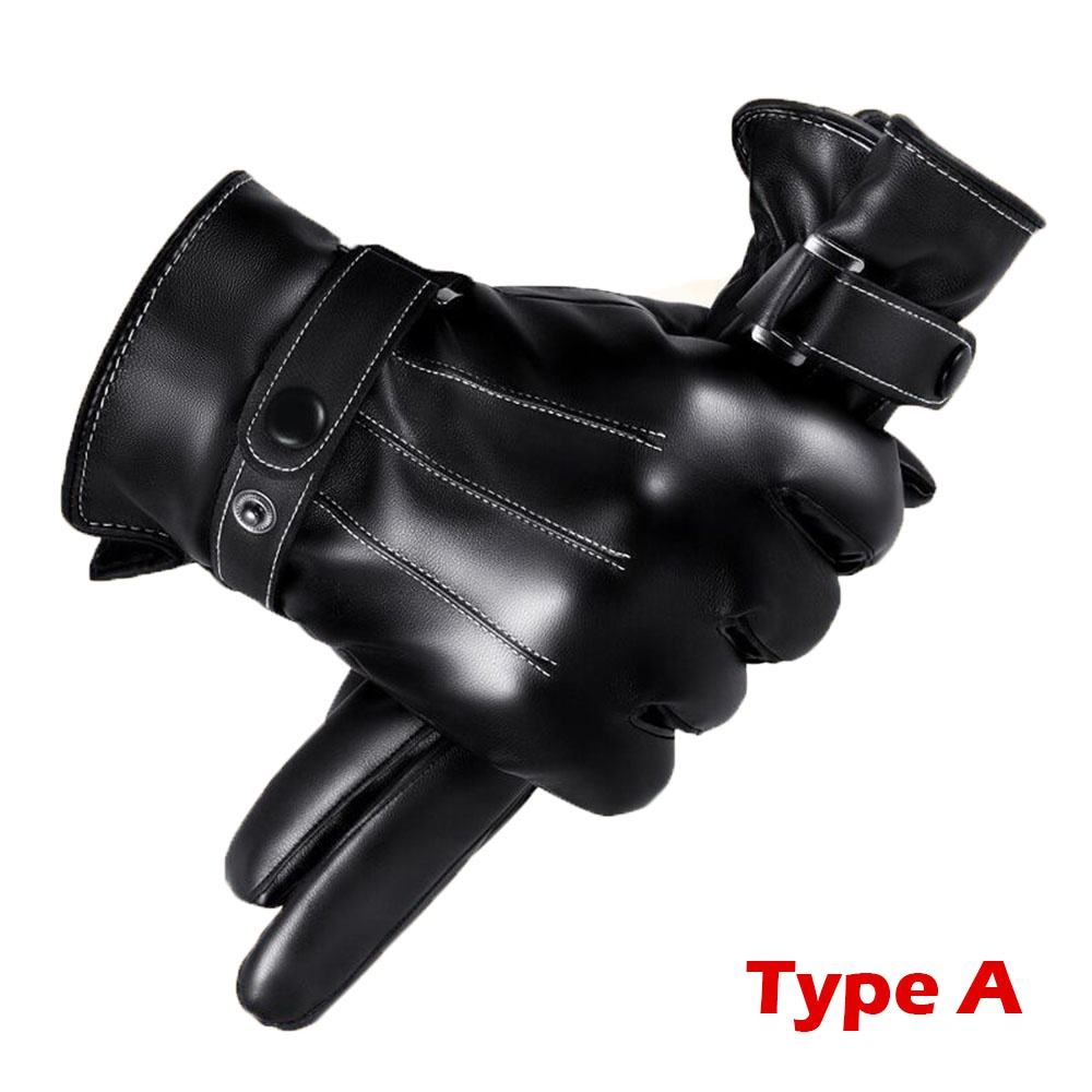 1Pair Winter Gloves Warm Drivi - Leather Work Winter Gloves review and price