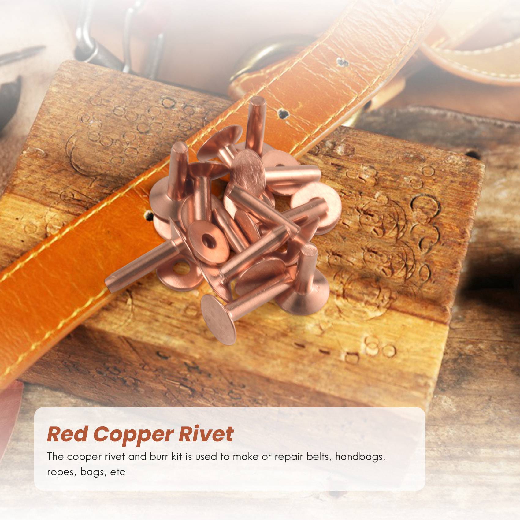 HOT Red Copper Rivet And Burr  - Rivet Setter Tool review and price