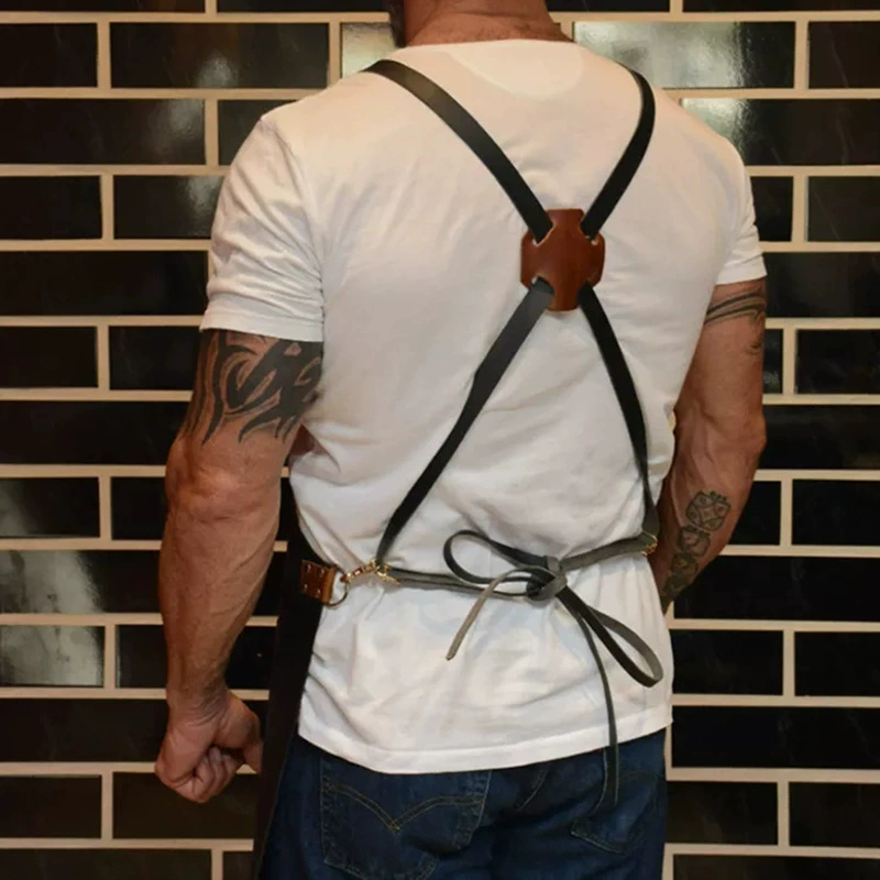 Apron Kitchen Outdoor Barbecue - Leatherwork Apron review and price