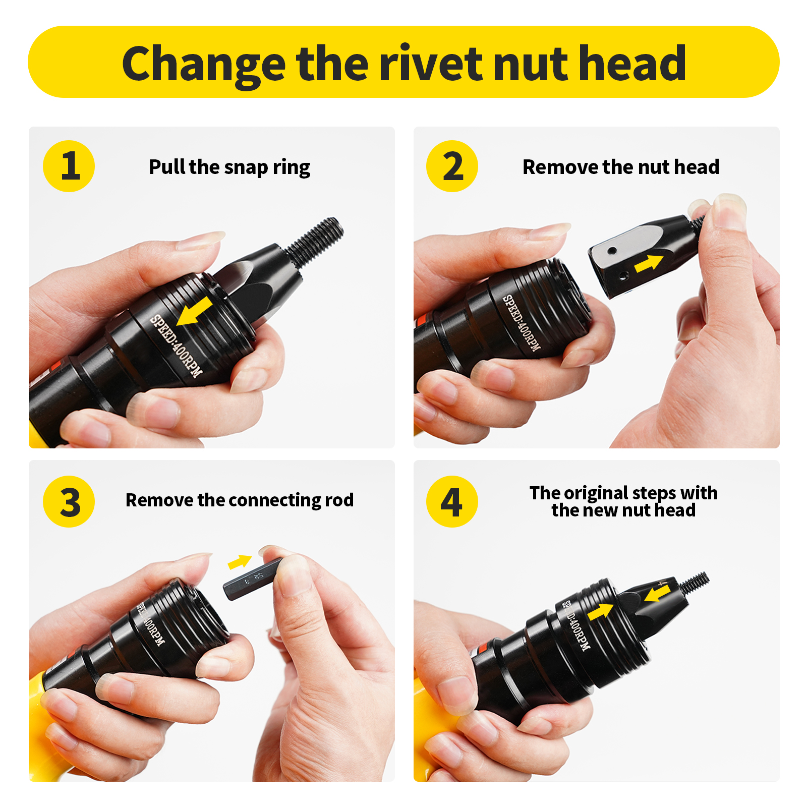 HIFESON Pneumatic Rivet Nut Gu - Rivet Setter Tool review and price