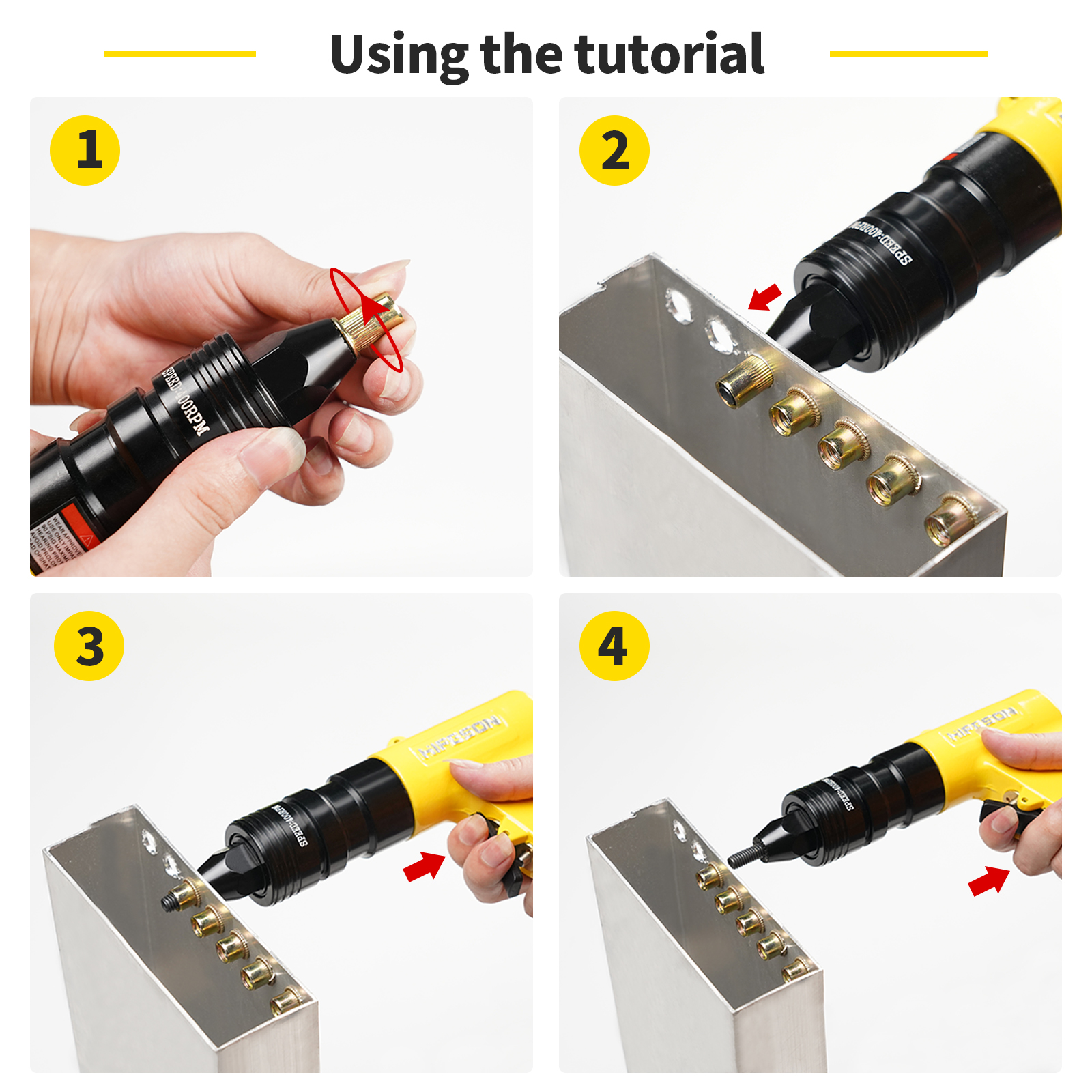 HIFESON Pneumatic Rivet Nut Gu - Rivet Setter Tool review and price