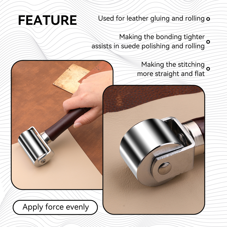 KRABALL Leather Press Edge Rol - Leatherwork Roller review and price