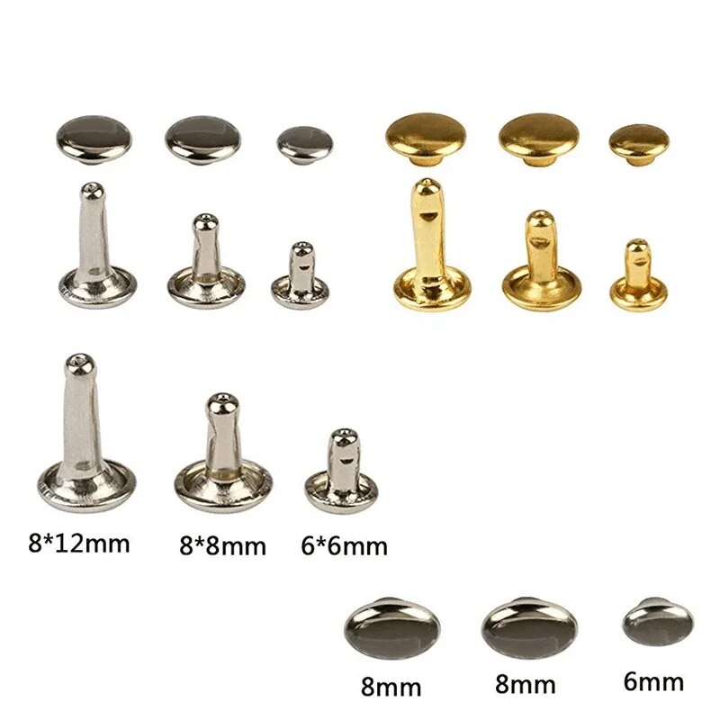 Metal Double Cap Rivets Studs  - Rivet Setter Tool review and price