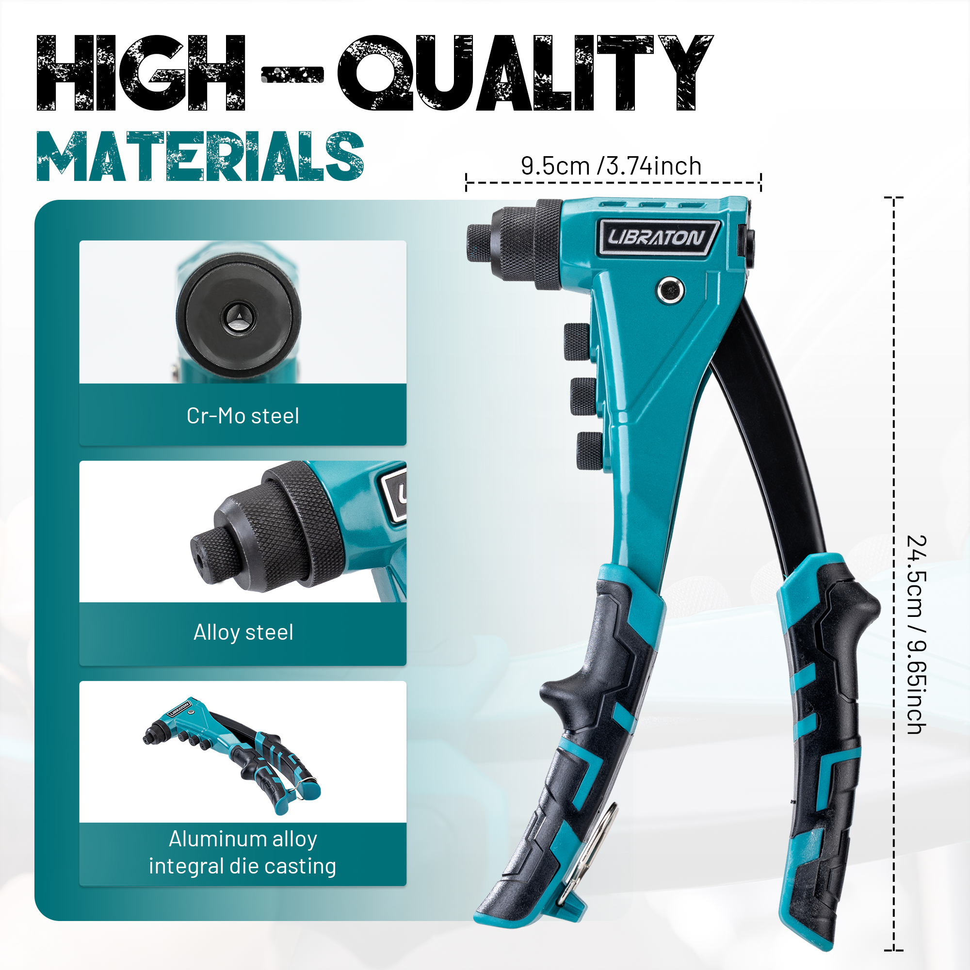 LIBRATON 140pcs Heavy-Duty Riv - Rivet Setter Tool review and price