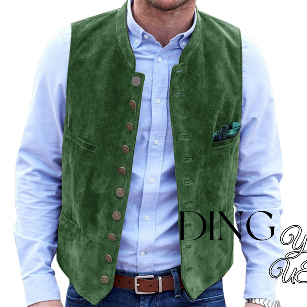 Men's Suede Leather 10-button  - Leather Work Vest review and price