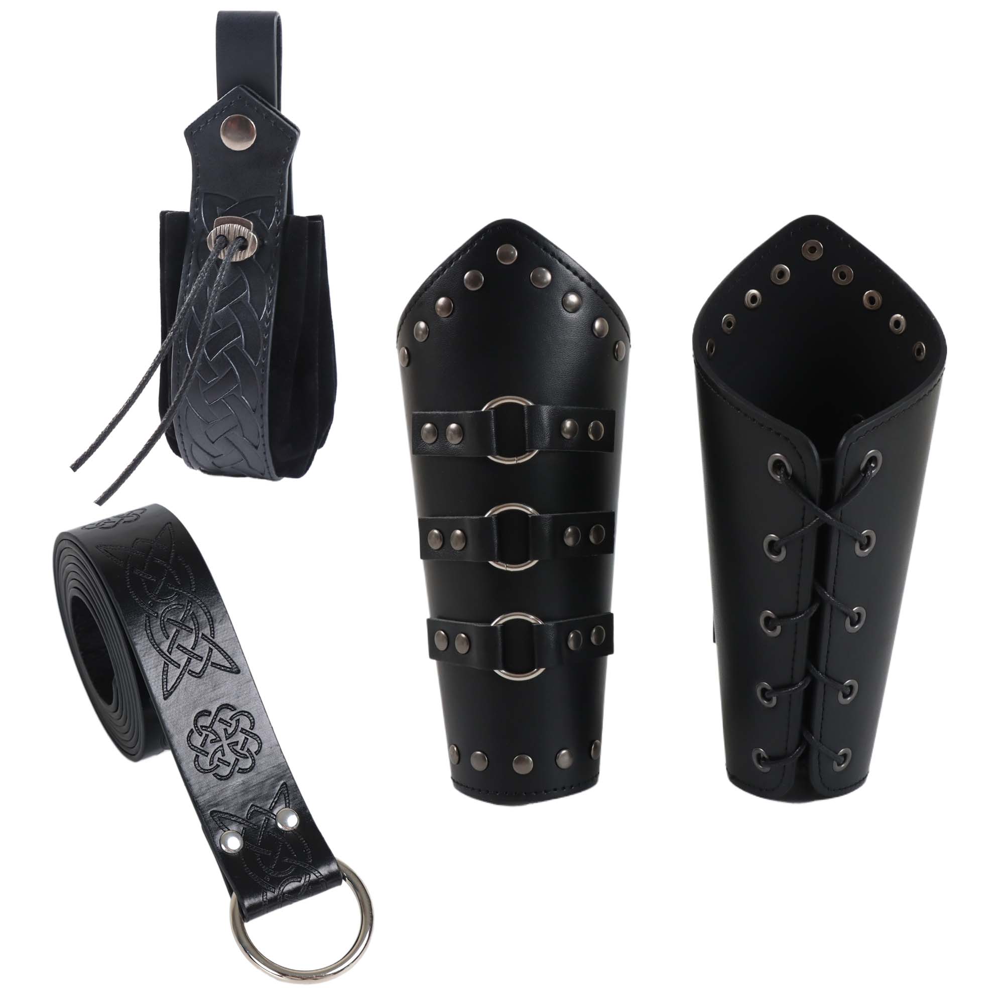 Men Arm Armor PU Leather Medie - Leather Work Vest review and price