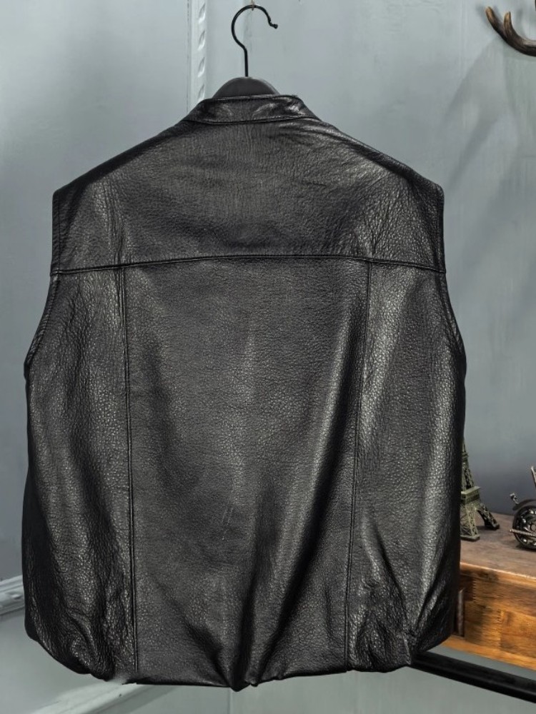 Autumn Fashion Natural Sheepsk - Leather Work Vest review and price
