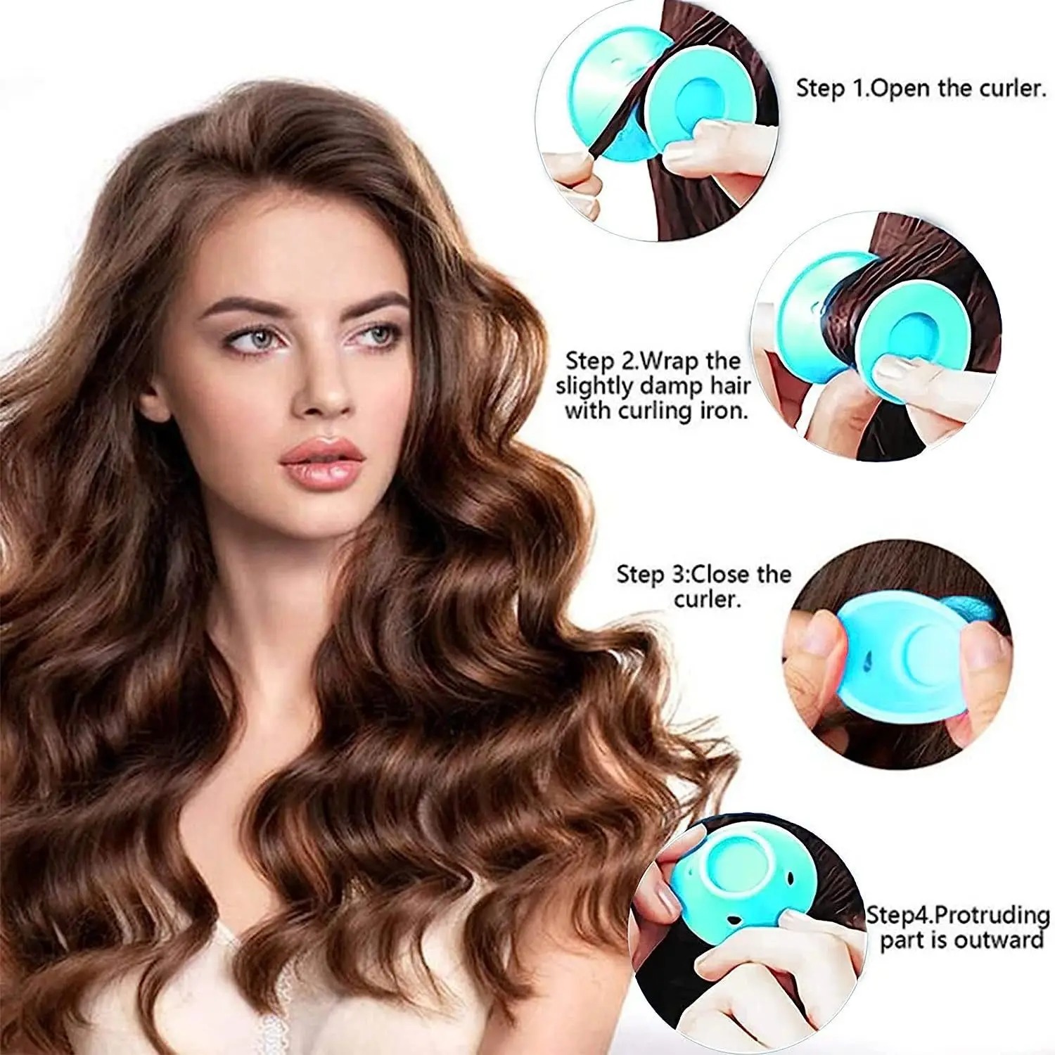 10 20pcs Soft Rubber Hair Curl - Leatherwork Roller review and price
