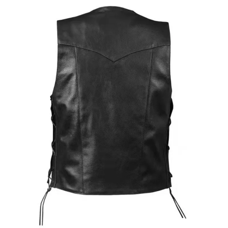 Men's Punk Style Denim Vest wi - Leather Work Vest review and price