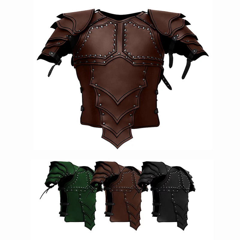 Mens Medieval Viking Knight Pi - Leather Work Vest review and price