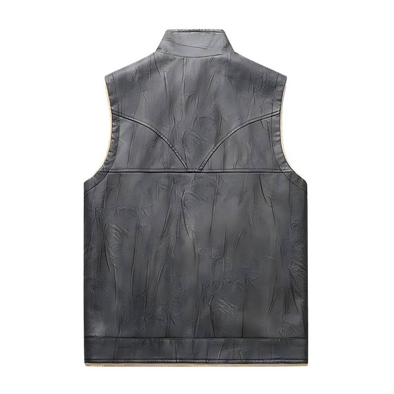 Winter Man Fleece Casual Sleev - Leather Work Vest review and price