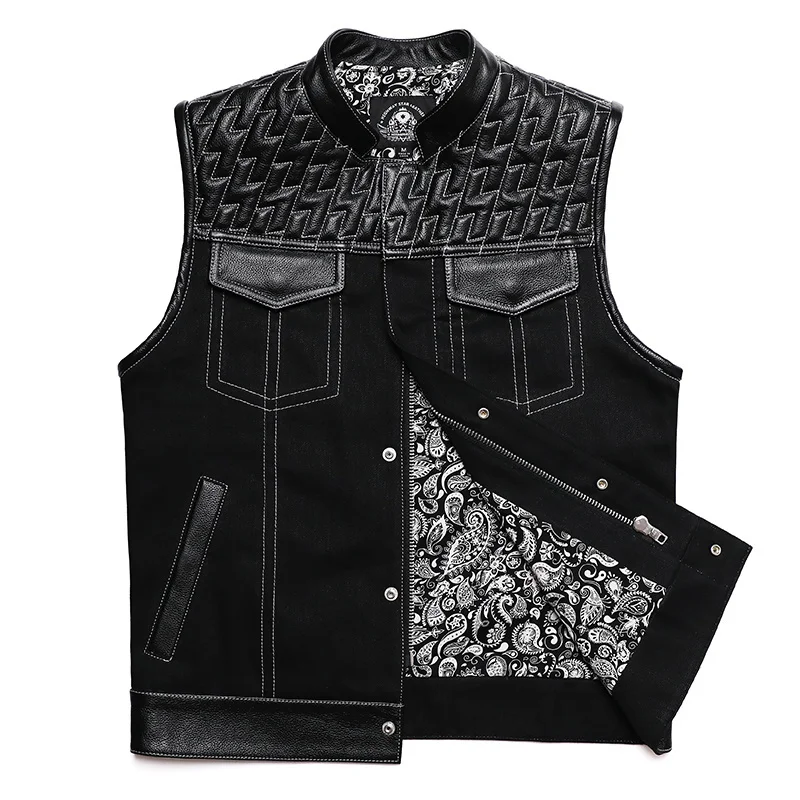 SOA Club Style Motorcycle Leat - Leather Work Vest review and price