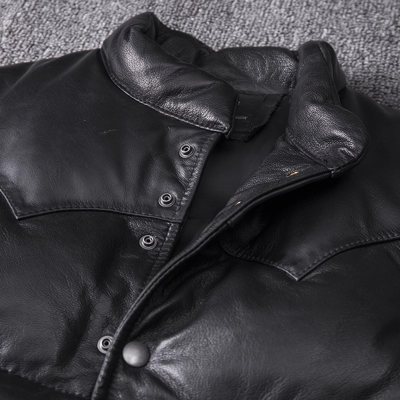 Men's Slim Fit Leather Jacket  - Leather Work Vest review and price