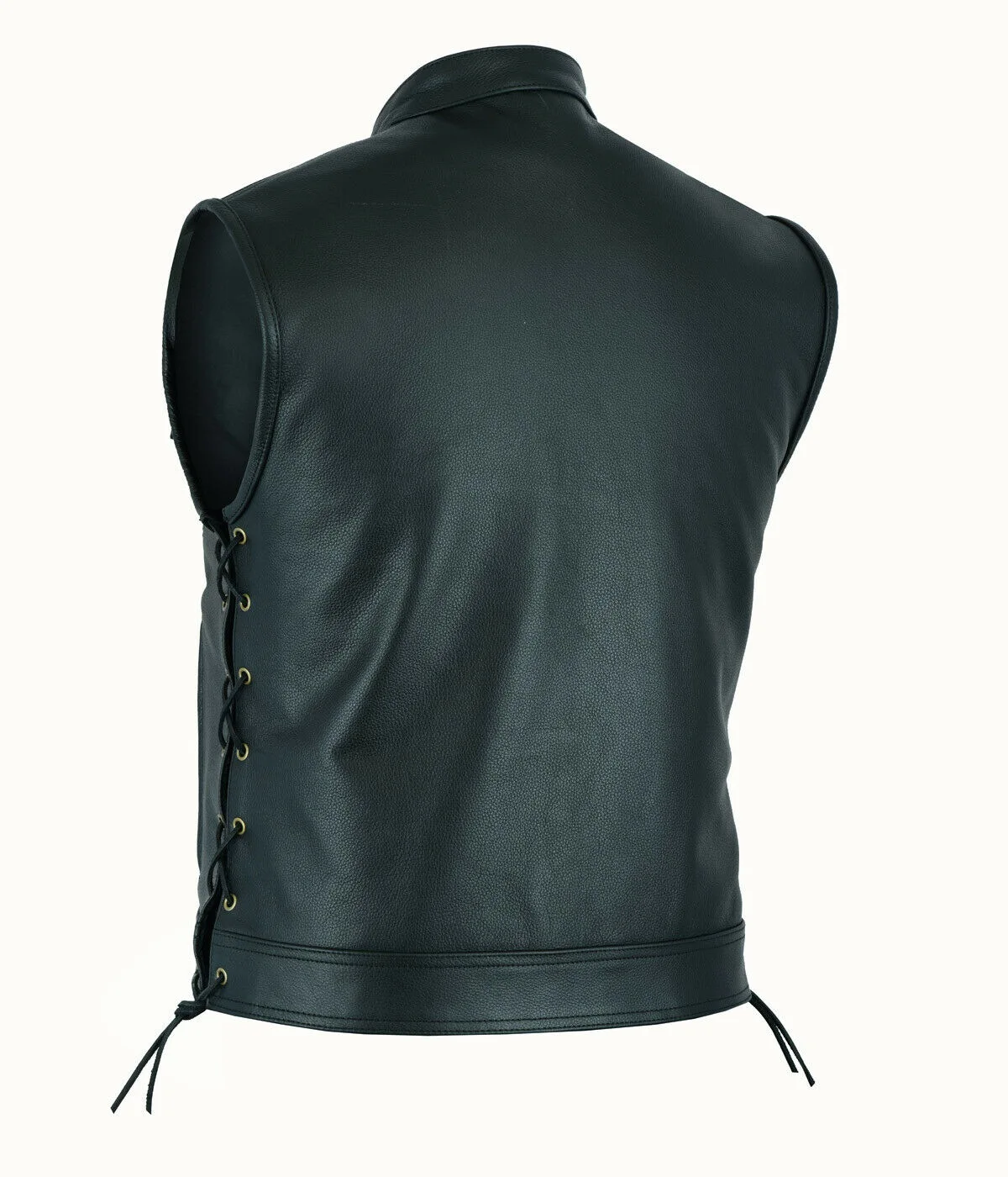 Vest Leather Punk Fashion Casu - Leather Work Vest review and price