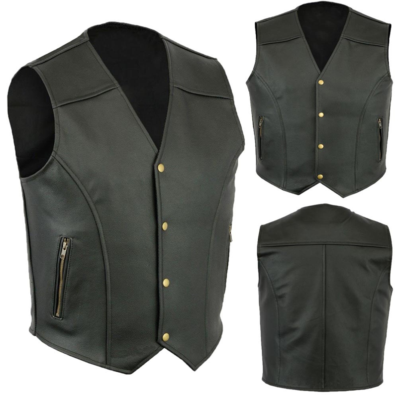 European American Fashion Retr - Leather Work Vest review and price