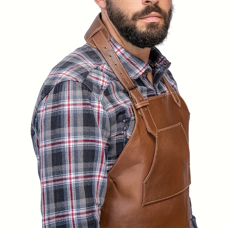 Stylish British-Inspired PU Le - Leatherwork Apron review and price