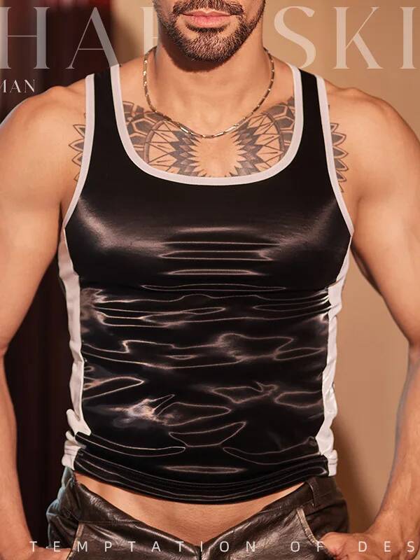 Sports Vest Men's Tight-Fittin - Leather Work Vest review and price