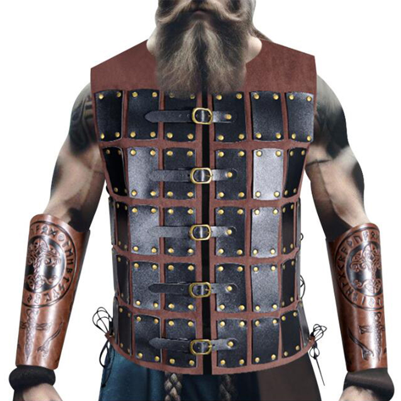 Medieval Viking Pirate Knight  - Leather Work Vest review and price
